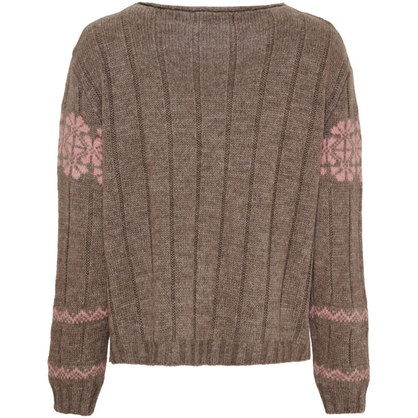 MARTA DU CHATEAU Marta du Chateau dam stickad tröja MdcBruna 8154 Knit Fango/Rose