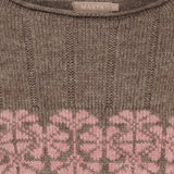 MARTA DU CHATEAU Marta du Chateau dam stickad tröja MdcBruna 8154 Knit Fango/Rose