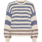 MARTA DU CHATEAU Marta du Chateau dam stickad tröja MdcCassie 8130 Knit Beige/Jeans8819/Fango8804