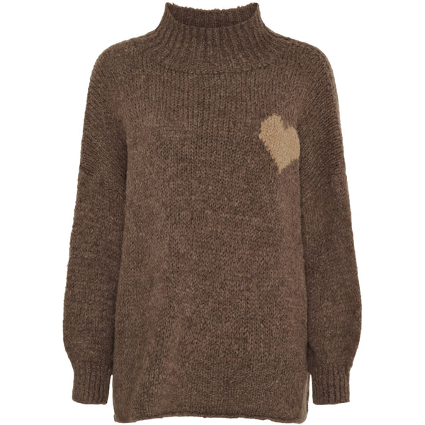 MARTA DU CHATEAU Marta du Chateau dam stickad tröja MdcCedar 9232 Knit Fango/Light Camel