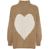 MARTA DU CHATEAU Marta du Chateau dam stickad tröja MdcCedar 9232 Knit Light Camel/Panna