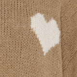 MARTA DU CHATEAU Marta du Chateau dam stickad tröja MdcCedar 9232 Knit Light Camel/Panna