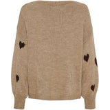 MARTA DU CHATEAU Marta du Chateau dam stickad tröja MdcClover 9582 Knit Fango