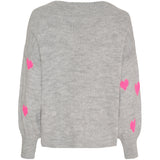 MARTA DU CHATEAU Marta du Chateau dam stickad tröja MdcClover 9582 Knit Grey