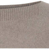 MARTA DU CHATEAU Marta du Chateau dam stickad tröja MdcConstanza 9511 Knit Fango Melange