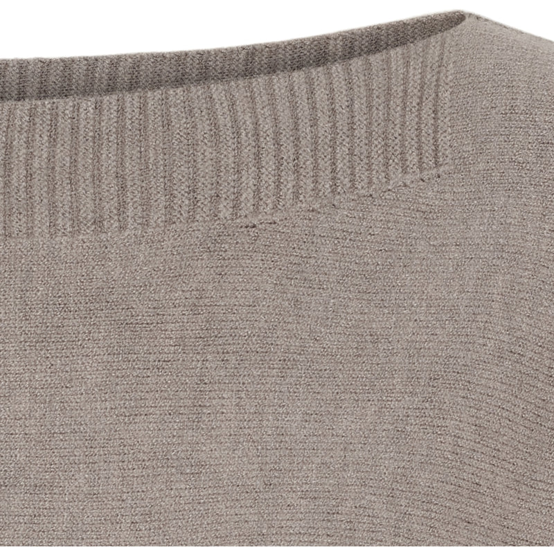 MARTA DU CHATEAU Marta du Chateau dam stickad tröja MdcConstanza 9511 Knit Fango Melange