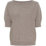 MARTA DU CHATEAU Marta du Chateau dam stickad tröja MdcConstanza 9511 Knit Fango Melange