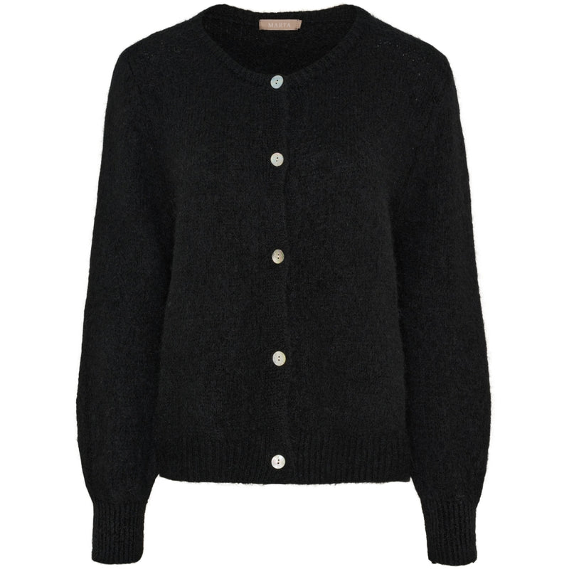 MARTA DU CHATEAU Marta du Chateau dam stickad tröja MdcCosima 5223 Knit Cardigan Black