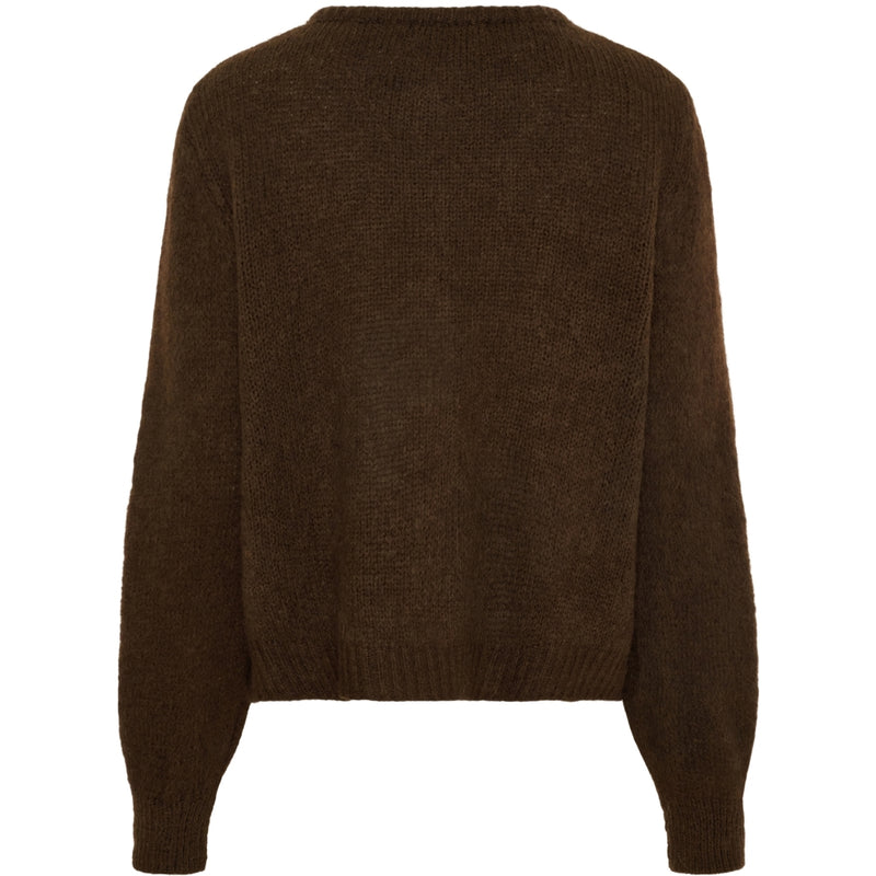 MARTA DU CHATEAU Marta du Chateau dam stickad tröja MdcCosima 5223 Knit Cardigan Chocolat111909