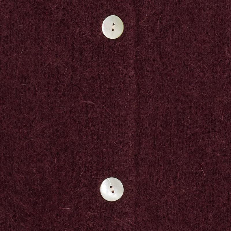 MARTA DU CHATEAU Marta du Chateau dam stickad tröja MdcCosima 5223 Knit Cardigan Melanzana3502
