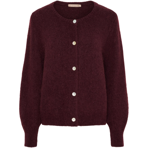 MARTA DU CHATEAU Marta du Chateau dam stickad tröja MdcCosima 5223 Knit Cardigan Melanzana3502