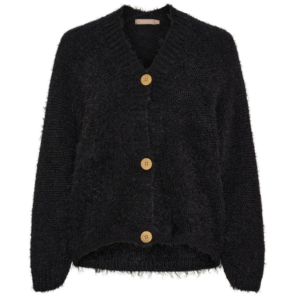 MARTA DU CHATEAU Marta du Chateau dam stickad tröja MdcDakota 809 Cardigan Black