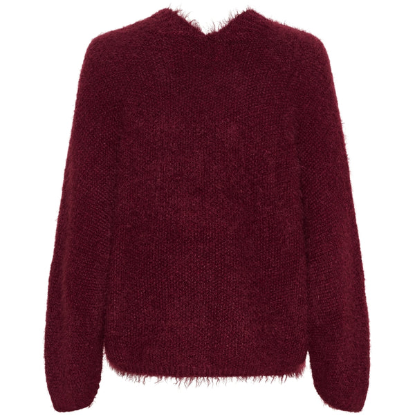 MARTA DU CHATEAU Marta du Chateau dam stickad tröja MdcDakota 809 Cardigan Bordeaux