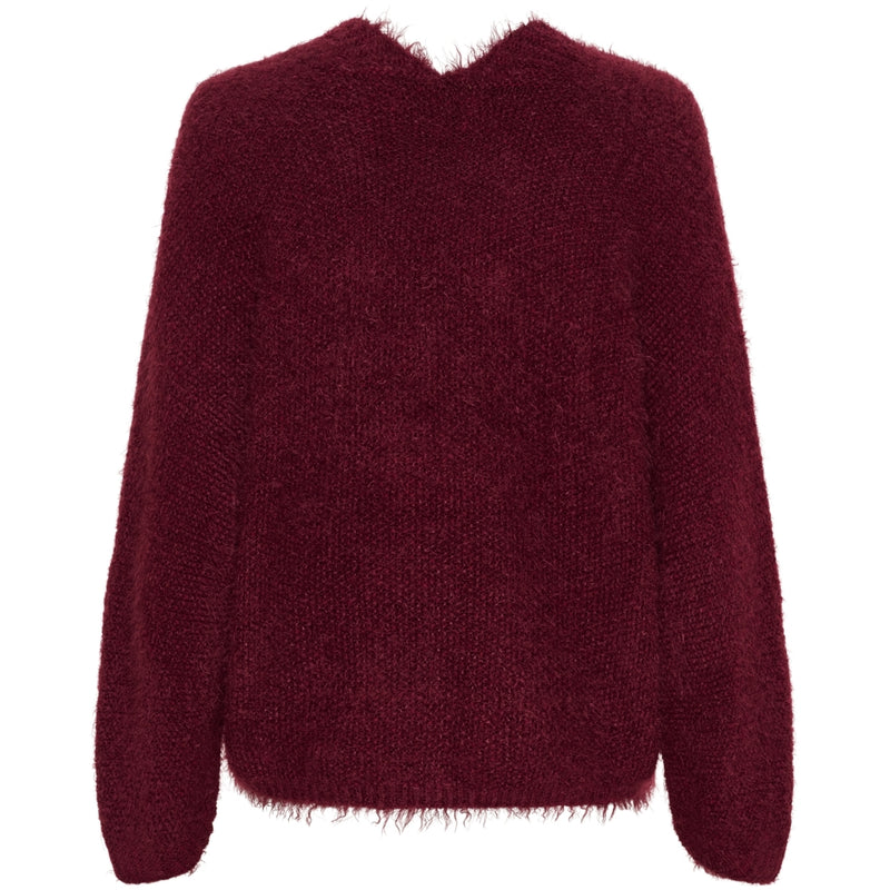 MARTA DU CHATEAU Marta du Chateau dam stickad tröja MdcDakota 809 Cardigan Bordeaux