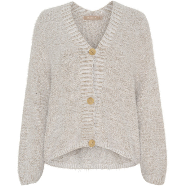 MARTA DU CHATEAU Marta du Chateau dam stickad tröja MdcDakota 809 Cardigan Fango