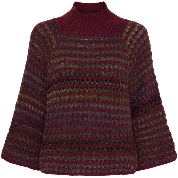 MARTA DU CHATEAU Marta du Chateau dam stickad tröja MdcFatima 25453 Knit Bordeaux