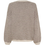 MARTA DU CHATEAU Marta du Chateau dam stickad tröja MdcIndie 8112 Knit Beige/Fango