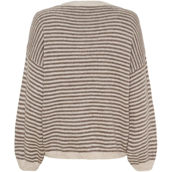 MARTA DU CHATEAU Marta du Chateau dam stickad tröja MdcIndie 8112 Knit Beige/Fango