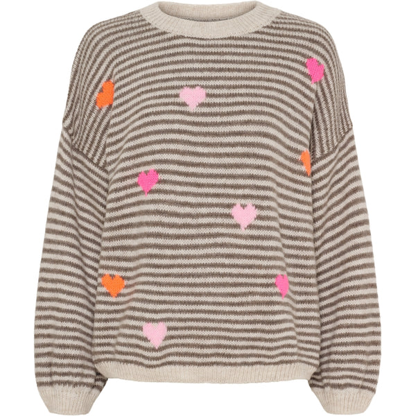 MARTA DU CHATEAU Marta du Chateau dam stickad tröja MdcIndie 8112 Knit Beige/Fango
