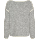 MARTA DU CHATEAU Marta du Chateau dam stickad tröja MdcLinette KN8032 Knit LightGreyW002