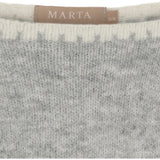 MARTA DU CHATEAU Marta du Chateau dam stickad tröja MdcLinette KN8032 Knit LightGreyW002