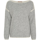 MARTA DU CHATEAU Marta du Chateau dam stickad tröja MdcLinette KN8032 Knit LightGreyW002