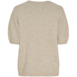 MARTA DU CHATEAU Marta du Chateau dam stickad tröja MdcLone 9644 Knit Dark Beige