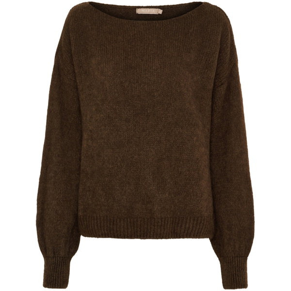 MARTA DU CHATEAU Marta du Chateau dam stickad tröja MdcRosa 5102 Knit Chocolat111909