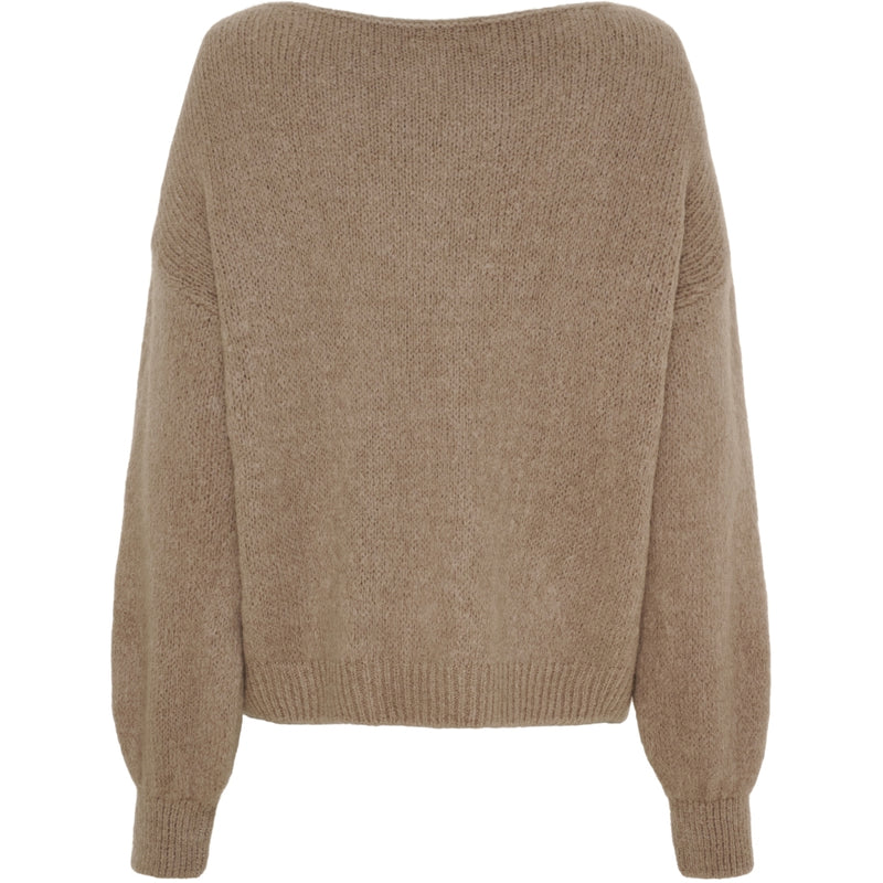 MARTA DU CHATEAU Marta du Chateau dam stickad tröja MdcRosa 5102 Knit Tortora27654