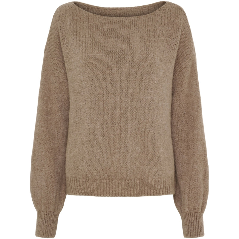 MARTA DU CHATEAU Marta du Chateau dam stickad tröja MdcRosa 5102 Knit Tortora27654