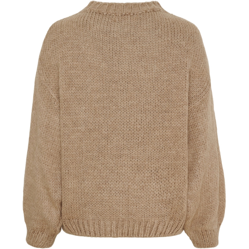 MARTA DU CHATEAU Marta du Chateau dam stickad tröja MdcTulip 9580 Knit Fango
