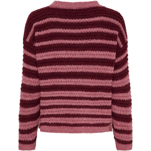 MARTA DU CHATEAU Marta du Chateau dam stickad tröja MdcVictorine 25484 Knit Cipola0065/Vino0029