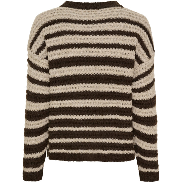 MARTA DU CHATEAU Marta du Chateau dam stickad tröja MdcVictorine 25484 Knit Moro/Beige0058