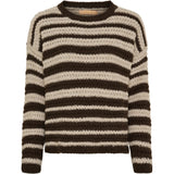 MARTA DU CHATEAU Marta du Chateau dam stickad tröja MdcVictorine 25484 Knit Moro/Beige0058