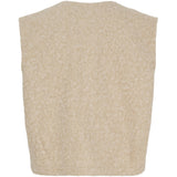 MARTA DU CHATEAU Marta du Chateau dam stickad väst MdcCapella 7600 Knit Vest Beige