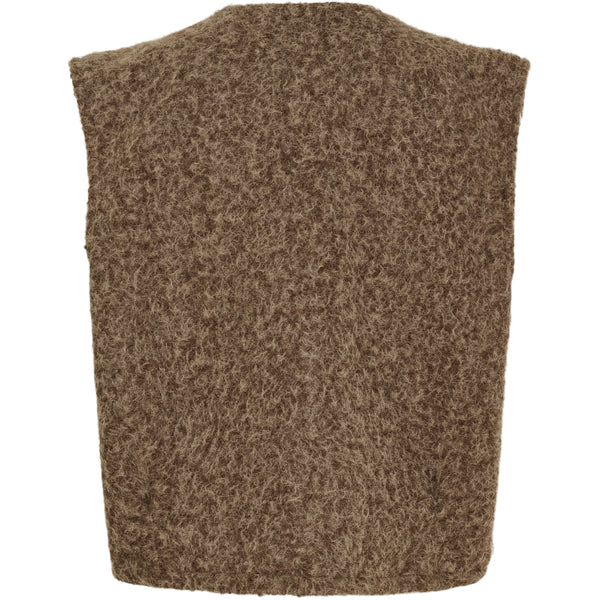 MARTA DU CHATEAU Marta du Chateau dam stickad väst MdcCapella 7600 Knit Vest Camello5