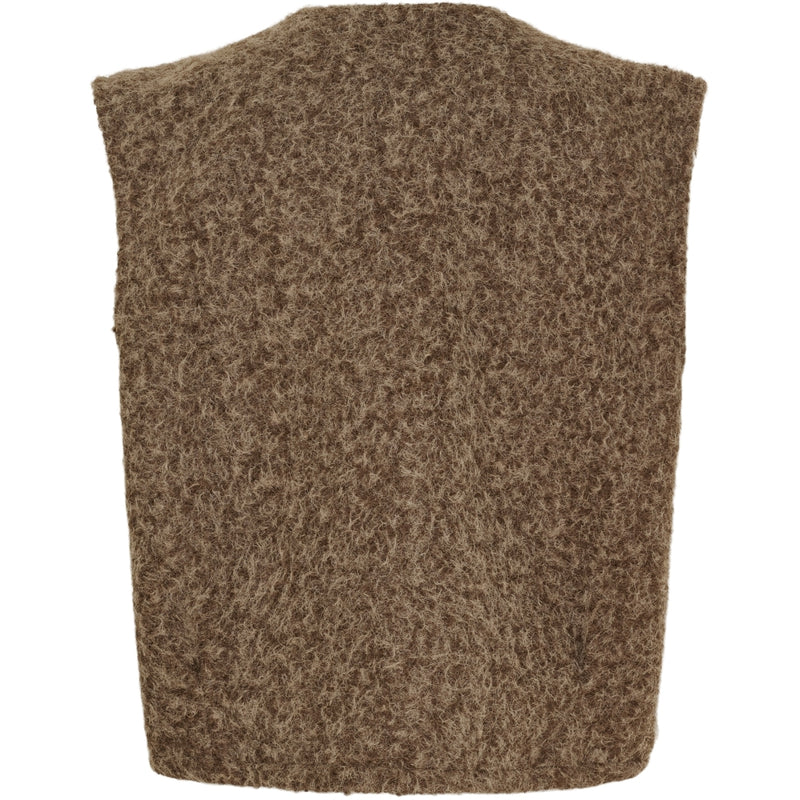 MARTA DU CHATEAU Marta du Chateau dam stickad väst MdcCapella 7600 Knit Vest Camello5