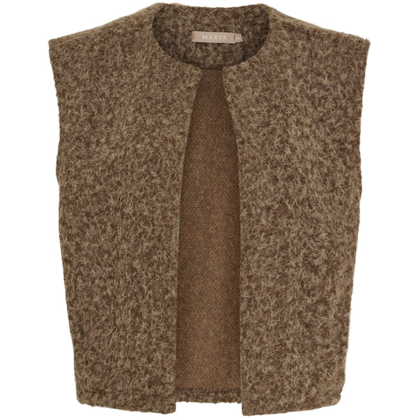 MARTA DU CHATEAU Marta du Chateau dam stickad väst MdcCapella 7600 Knit Vest Camello5