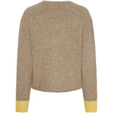 MARTA DU CHATEAU Marta du Chateau dam stickat MdcCalla KNA052 Knit Fango/YellowW057