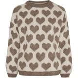 MARTA DU CHATEAU Marta du Chateau dam stickat MdcCara 9688 Knit Dark Fango