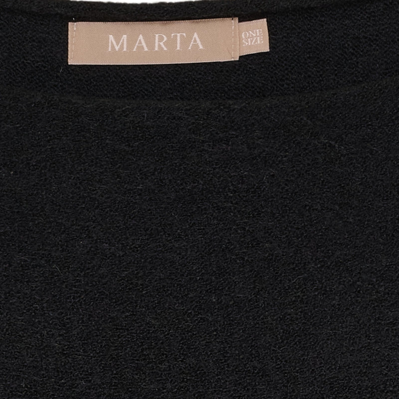 MARTA DU CHATEAU Marta du Chateau dam stickat MdcElderflower 30003 Knit Black