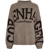 MARTA DU CHATEAU Marta du Chateau dam stickning MdcAria 8111 Knit Dark Fango/Moro