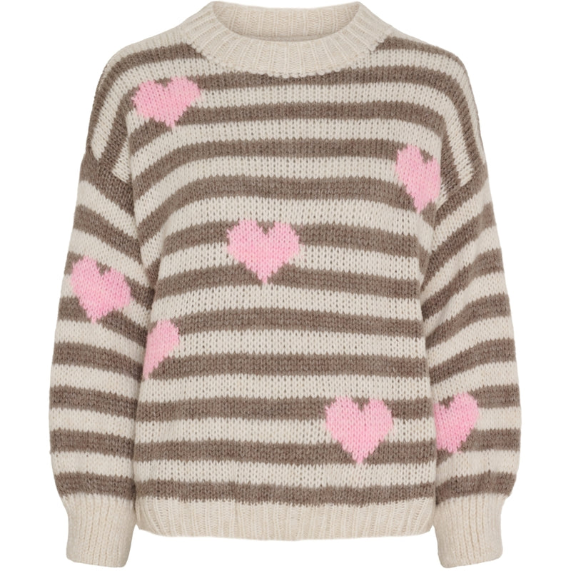 MARTA DU CHATEAU Marta du Chateau dam stickning MdcCleo 6508 Knit Beige/Fango