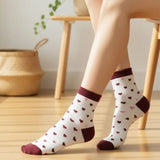 MARTA DU CHATEAU Marta du Chateau dam strumpor MdcNya BA-Socks Socks White/Red310