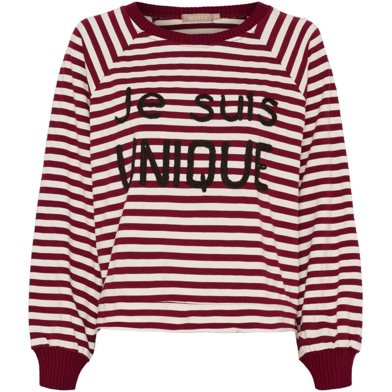 MARTA DU CHATEAU Marta du Chateau dam sweatshirt MdcFenja 38817 Sweatshirt Bordeaux/Moro