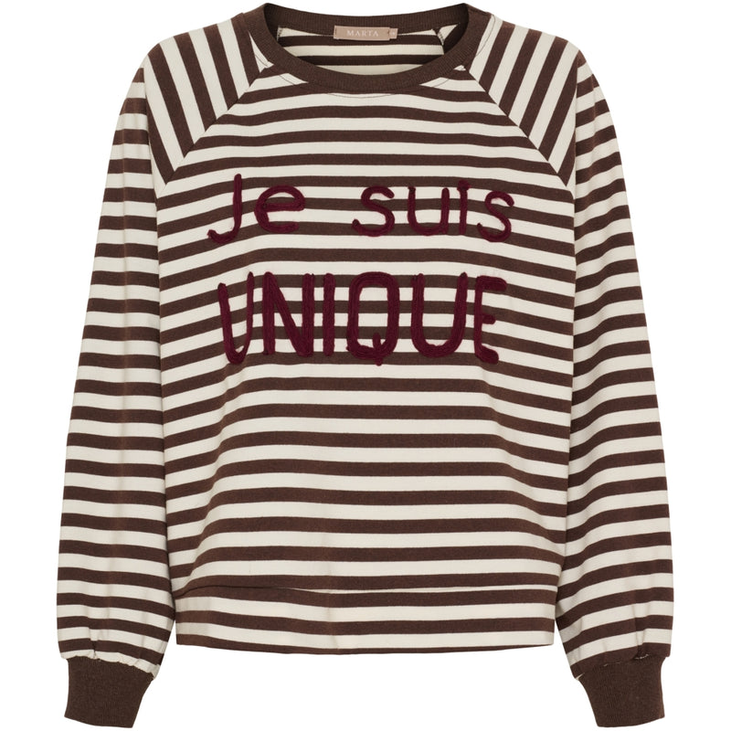 MARTA DU CHATEAU Marta du Chateau dam sweatshirt MdcFenja 38817 Sweatshirt Moro/Bordeaux