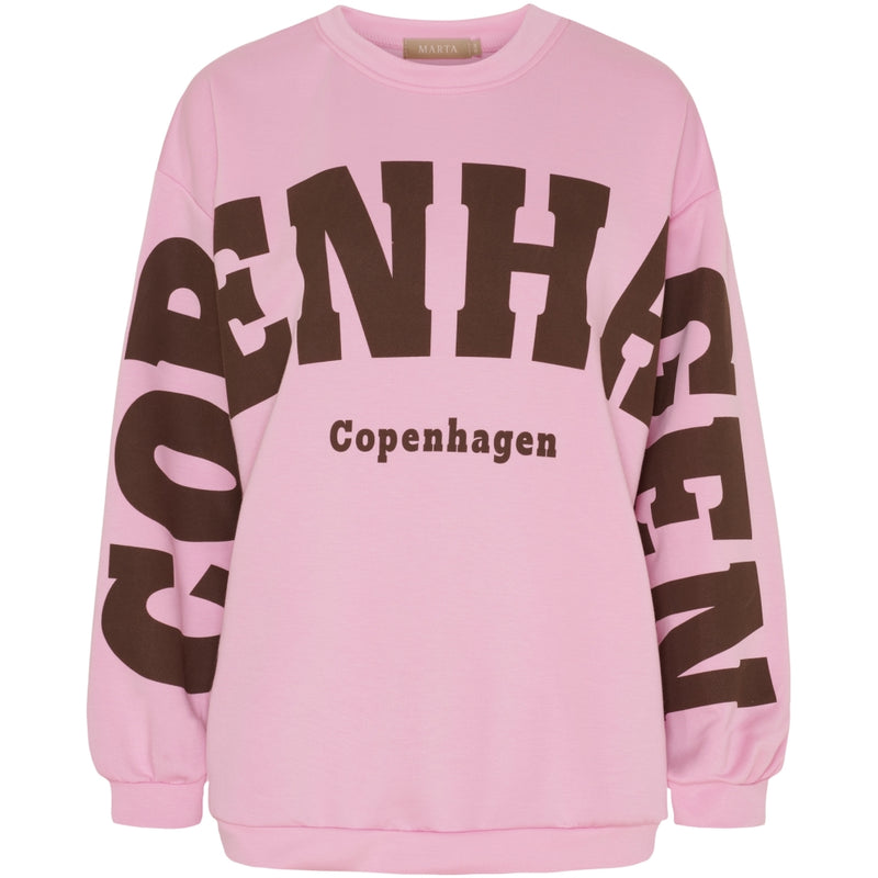 MARTA DU CHATEAU Marta du Chateau dam sweatshirt MdcHibiscus 22659 Sweatshirt Pink