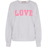 MARTA DU CHATEAU Marta du Chateau dam sweatshirt MdcJessa 7976 Sweatshirt Light Grey Melange