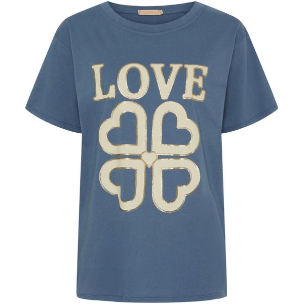 MARTA DU CHATEAU Marta du Chateau dam t-shirt MdcInge .0532 T-shirt Denim Love