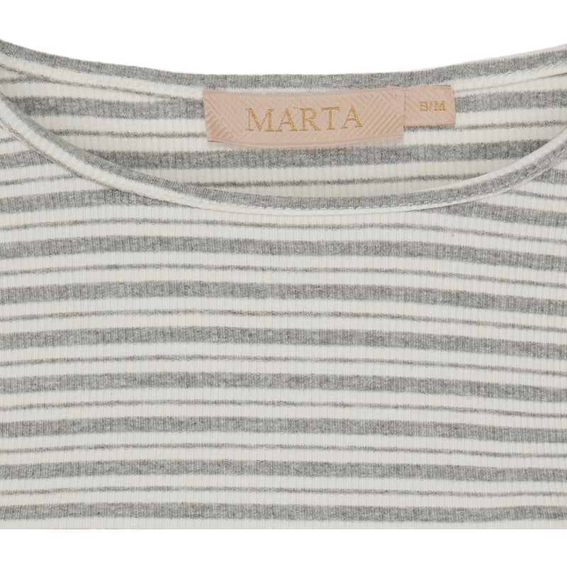 MARTA DU CHATEAU Marta du Chateau dam tee MdcChristel 6452 T-shirt Melange10/Cream